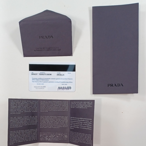 Prada Gray/KHAKI Nylon Full set bag - Picture 15 of 16